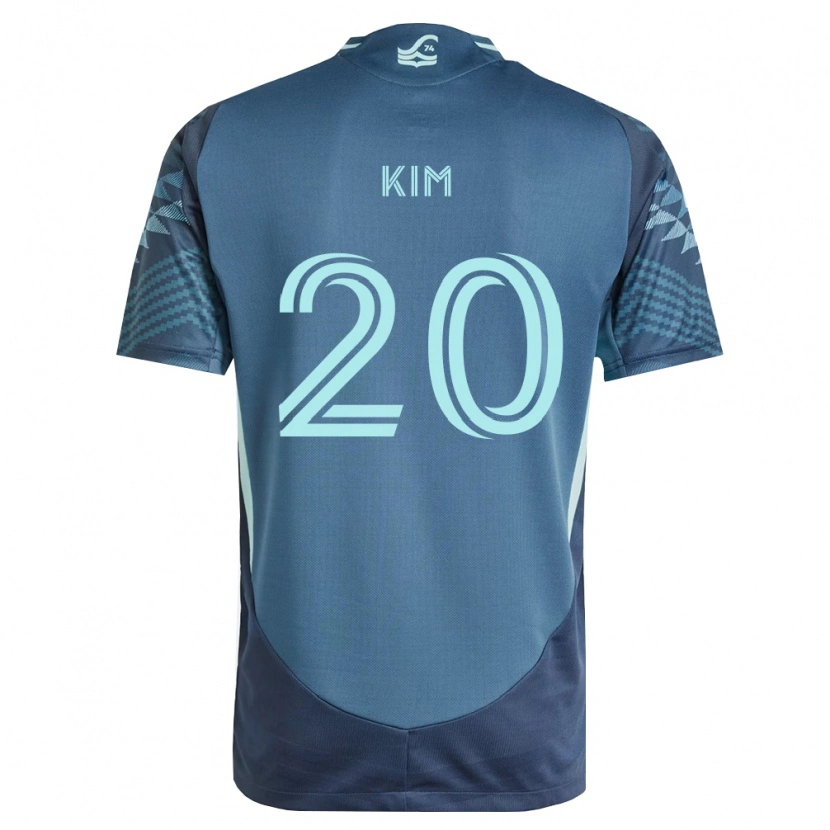 Danxen Kinderen Kee-Hee Kim #20 Marineblauw Groen Uitshirt Uittenue 2026/27 T-Shirt België