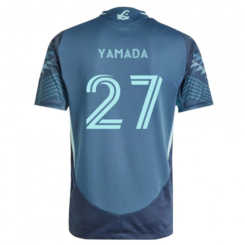 Danxen Kinderen Hikari Yamada #27 Marineblauw Groen Uitshirt Uittenue 2026/27 T-Shirt België