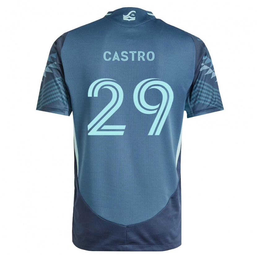 Danxen Kinderen Jacob Castro #29 Marineblauw Groen Uitshirt Uittenue 2026/27 T-Shirt België
