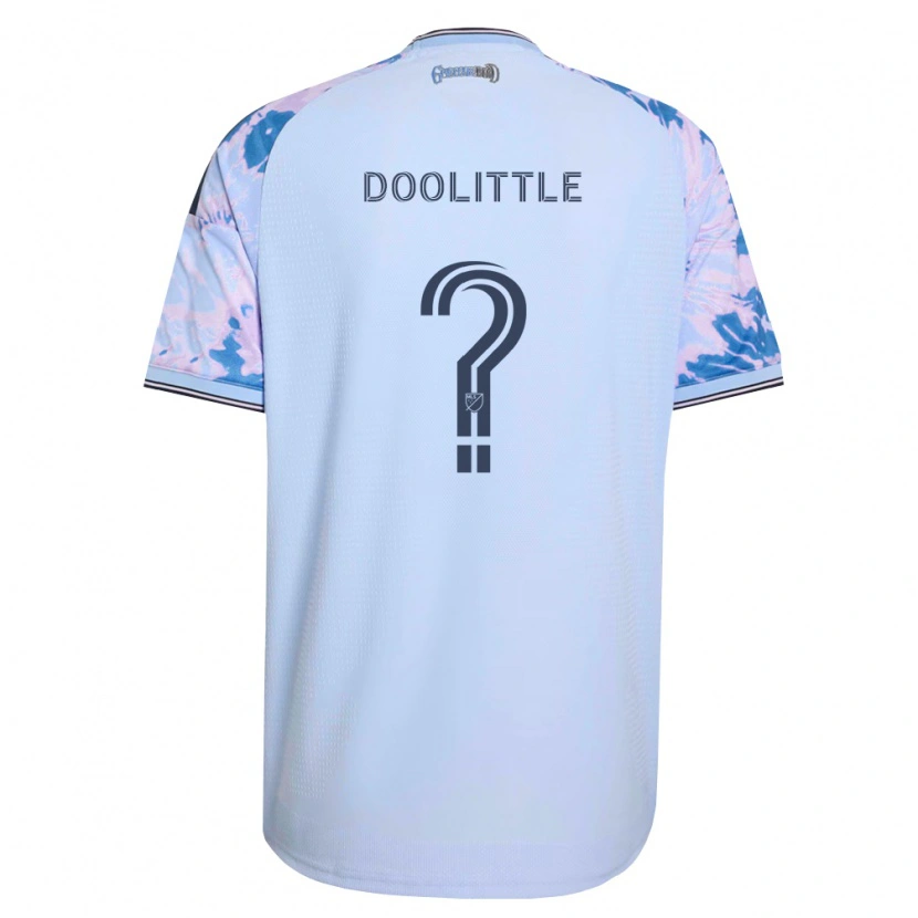 Danxen Kinderen Brooks Doolittle #0 Koninklijk Blauw Wit Zwart Uitshirt Uittenue 2026/27 T-Shirt België