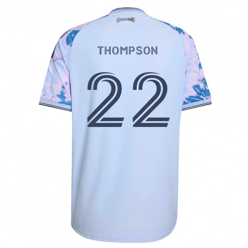 Danxen Kinderen Tommy Thompson #22 Koninklijk Blauw Wit Zwart Uitshirt Uittenue 2026/27 T-Shirt België