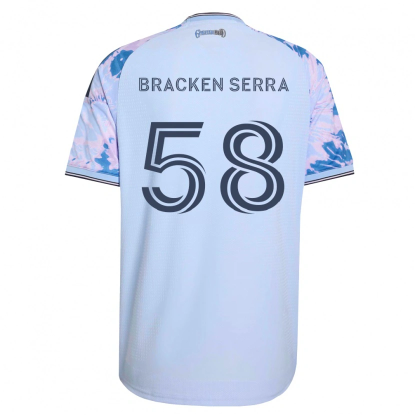 Danxen Kinderen Gabriel Bracken Serra #58 Koninklijk Blauw Wit Zwart Uitshirt Uittenue 2026/27 T-Shirt België