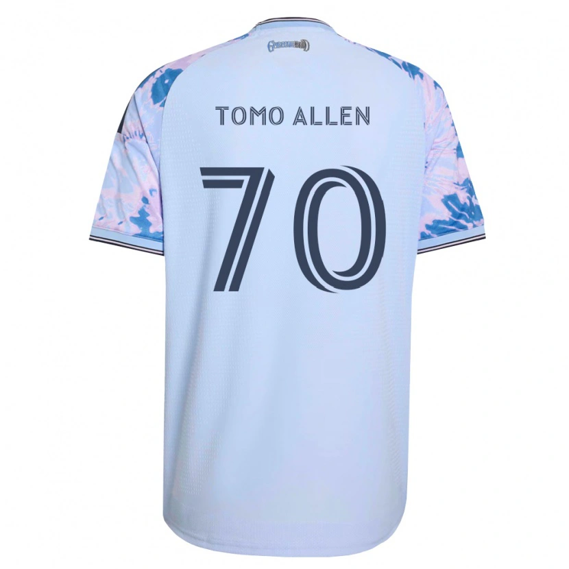 Danxen Kinderen Tomo Allen #70 Koninklijk Blauw Wit Zwart Uitshirt Uittenue 2026/27 T-Shirt België