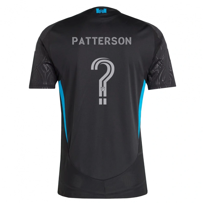 Danxen Kinderen Carter Patterson #0 Zwart Wit Hemelsblauw Uitshirt Uittenue 2026/27 T-Shirt België