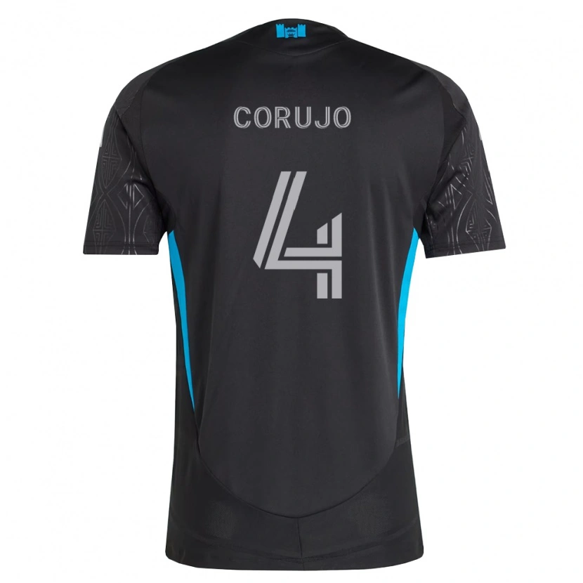 Danxen Kinderen Guzmán Corujo #4 Zwart Wit Hemelsblauw Uitshirt Uittenue 2026/27 T-Shirt België
