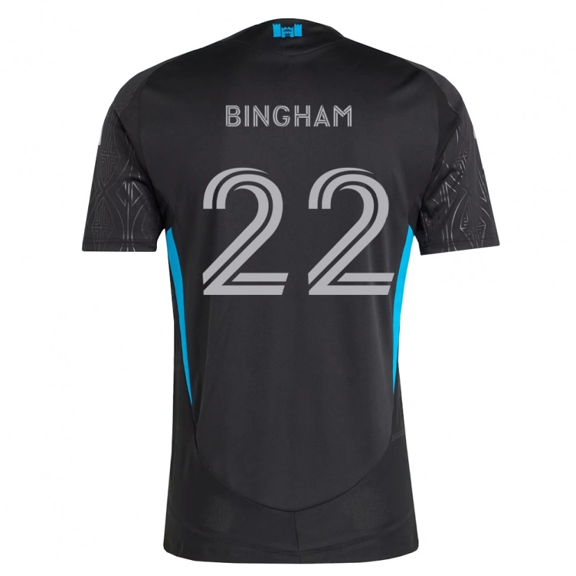 Danxen Kinderen David Bingham #22 Zwart Wit Hemelsblauw Uitshirt Uittenue 2026/27 T-Shirt België