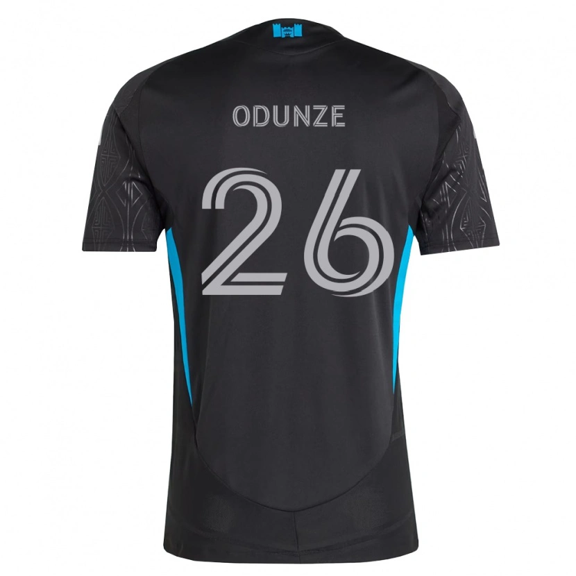Danxen Kinderen Chituru Odunze #26 Zwart Wit Hemelsblauw Uitshirt Uittenue 2026/27 T-Shirt België
