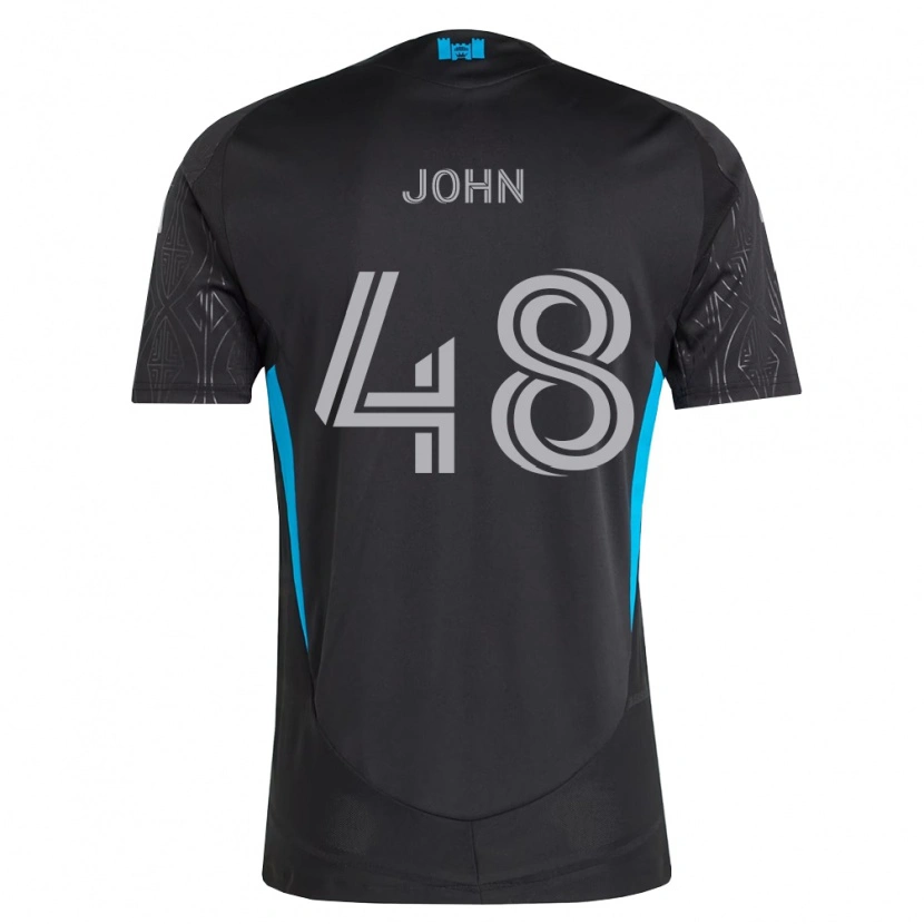 Danxen Kinderen Aron John #48 Zwart Wit Hemelsblauw Uitshirt Uittenue 2026/27 T-Shirt België