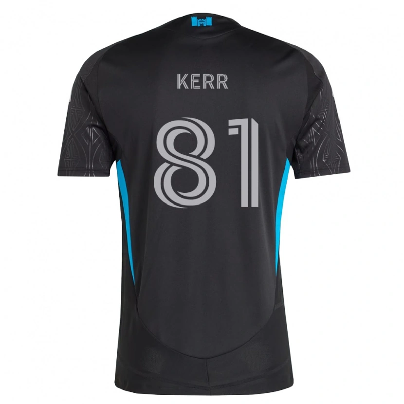 Danxen Kinderen Keegan Kerr #81 Zwart Wit Hemelsblauw Uitshirt Uittenue 2026/27 T-Shirt België