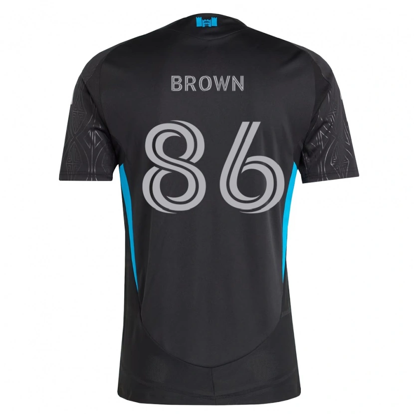 Danxen Kinderen Daniel Brown #86 Zwart Wit Hemelsblauw Uitshirt Uittenue 2026/27 T-Shirt België