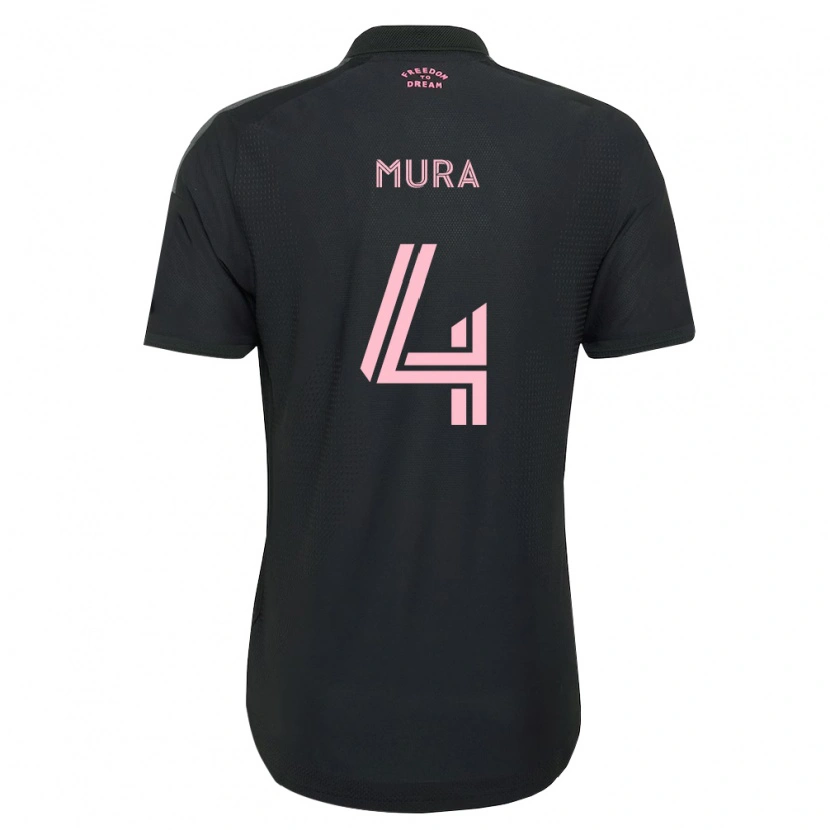 Danxen Kinderen Facundo Mura #4 Roze Zwart Wit Uitshirt Uittenue 2026/27 T-Shirt België