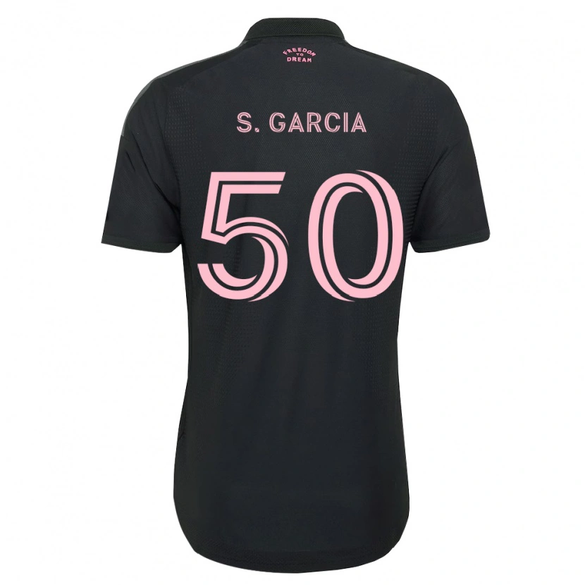 Danxen Kinderen Santiago Garcia #50 Roze Zwart Wit Uitshirt Uittenue 2026/27 T-Shirt België
