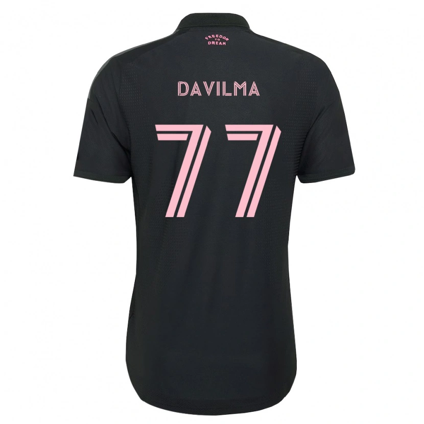 Danxen Kinderen Kensly Davilma #77 Roze Zwart Wit Uitshirt Uittenue 2026/27 T-Shirt België