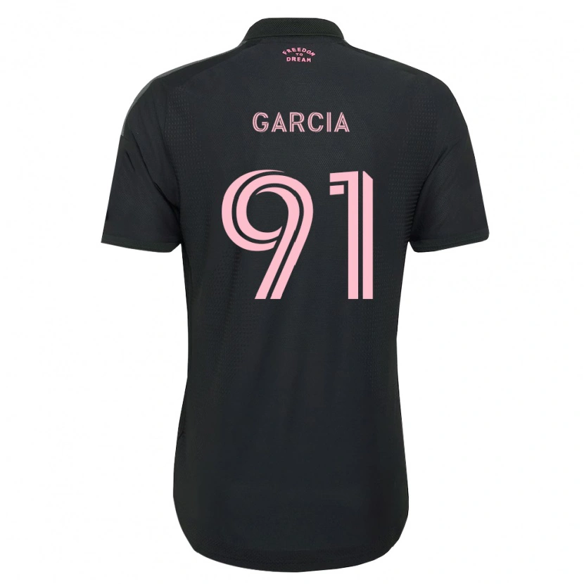 Danxen Kinderen Lesther García #91 Roze Zwart Wit Uitshirt Uittenue 2026/27 T-Shirt België