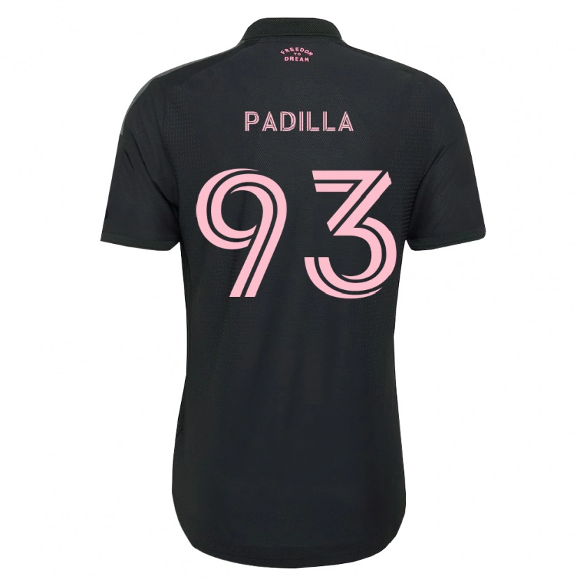 Danxen Kinderen Leandro Padilla #93 Roze Zwart Wit Uitshirt Uittenue 2026/27 T-Shirt België