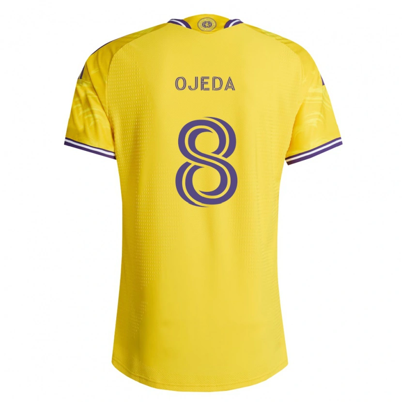 Danxen Kinderen Braian Ojeda #8 Geel Paars Uitshirt Uittenue 2026/27 T-Shirt België