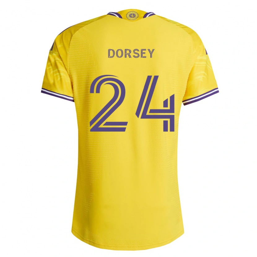Danxen Kinderen Griffin Dorsey #24 Geel Paars Uitshirt Uittenue 2026/27 T-Shirt België