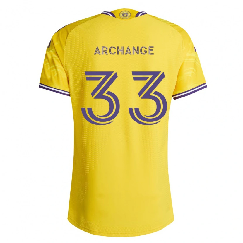 Danxen Kinderen Clovis Archange #33 Geel Paars Uitshirt Uittenue 2026/27 T-Shirt België