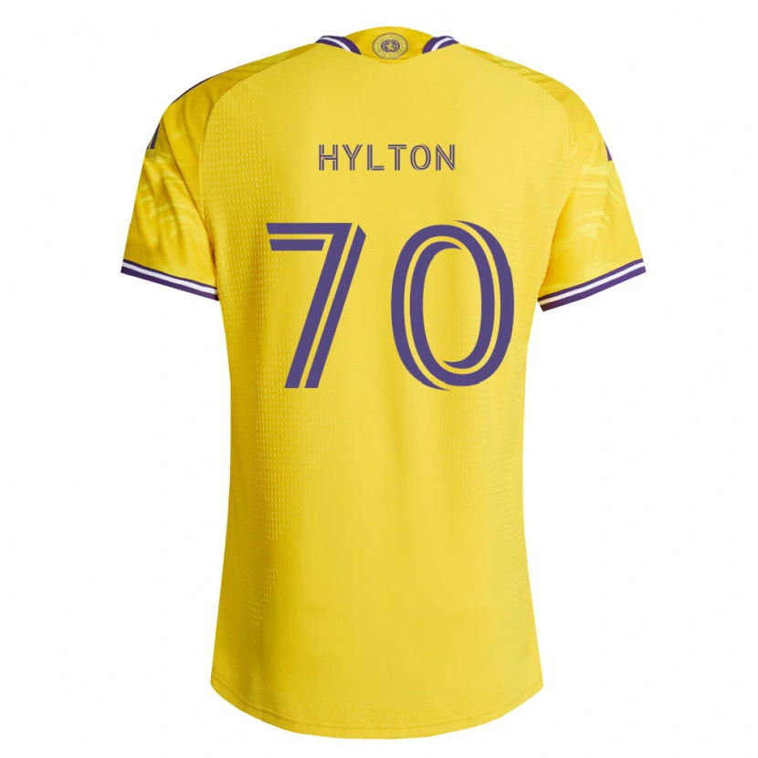 Danxen Kinderen Justin Hylton #70 Geel Paars Uitshirt Uittenue 2026/27 T-Shirt België