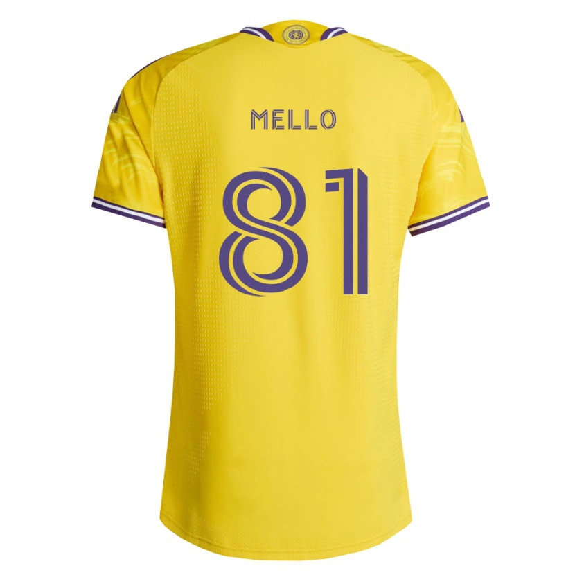 Danxen Kinderen Murillo Mello #81 Geel Paars Uitshirt Uittenue 2026/27 T-Shirt België