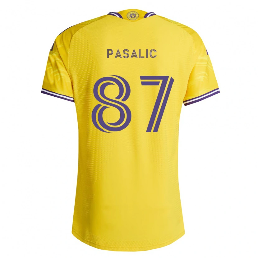 Danxen Kinderen Marco Pašalić #87 Geel Paars Uitshirt Uittenue 2026/27 T-Shirt België