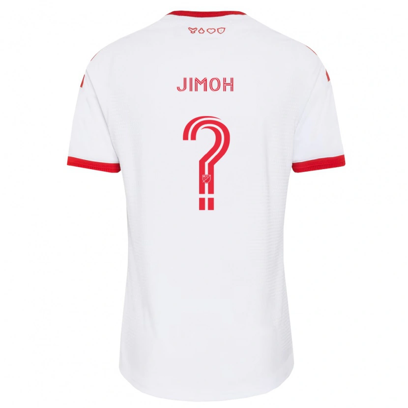 Danxen Kinderen Shola Jimoh #0 Wit Rood Zwart Uitshirt Uittenue 2026/27 T-Shirt België