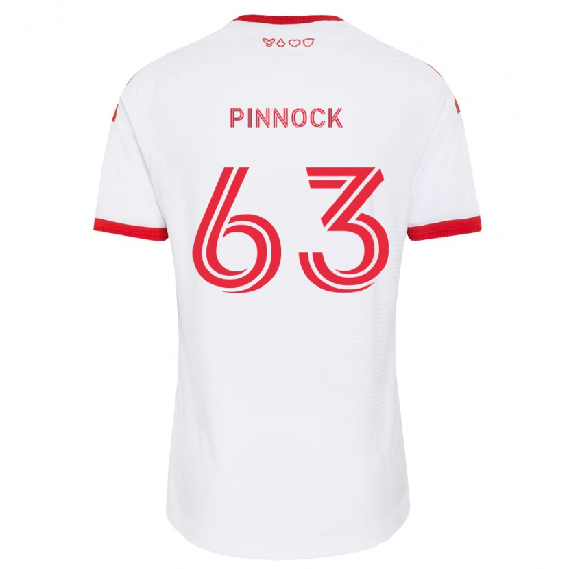Danxen Kinderen Shyon Pinnock #63 Wit Rood Zwart Uitshirt Uittenue 2026/27 T-Shirt België