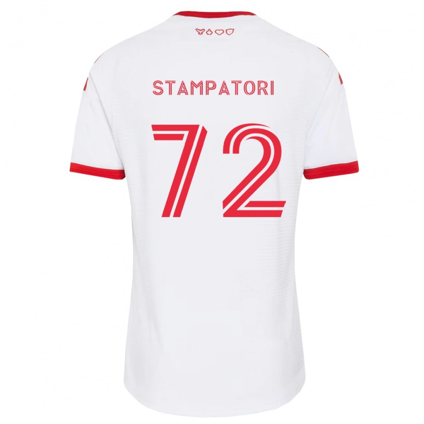 Danxen Kinderen Daniel Stampatori #72 Wit Rood Zwart Uitshirt Uittenue 2026/27 T-Shirt België