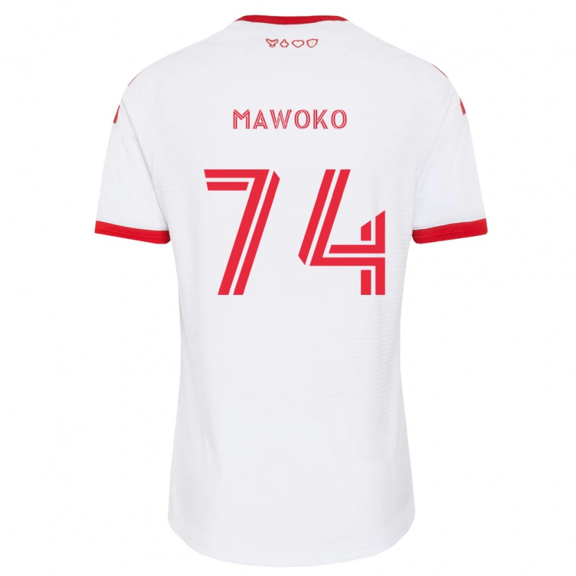 Danxen Kinderen Kundai Mawoko #74 Wit Rood Zwart Uitshirt Uittenue 2026/27 T-Shirt België