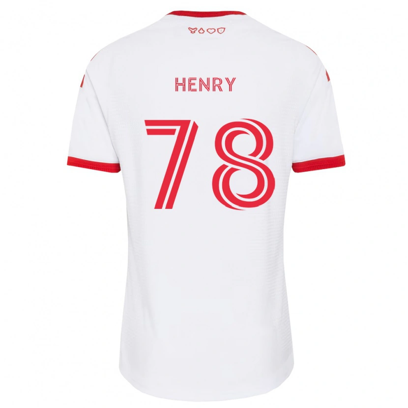 Danxen Kinderen Malik Henry #78 Wit Rood Zwart Uitshirt Uittenue 2026/27 T-Shirt België