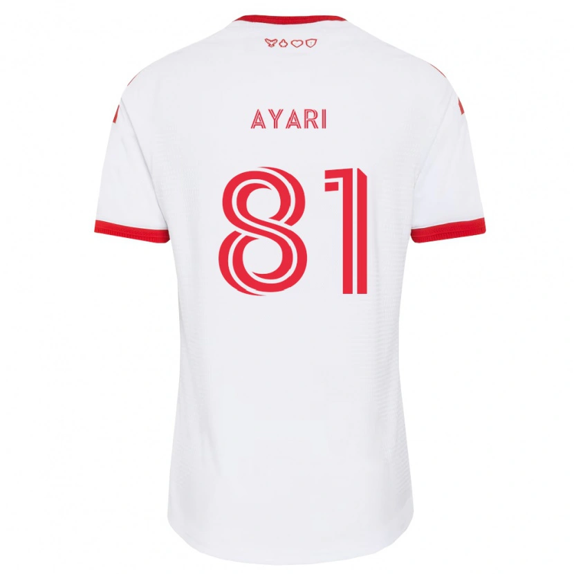 Danxen Kinderen Hassan Ayari #81 Wit Rood Zwart Uitshirt Uittenue 2026/27 T-Shirt België