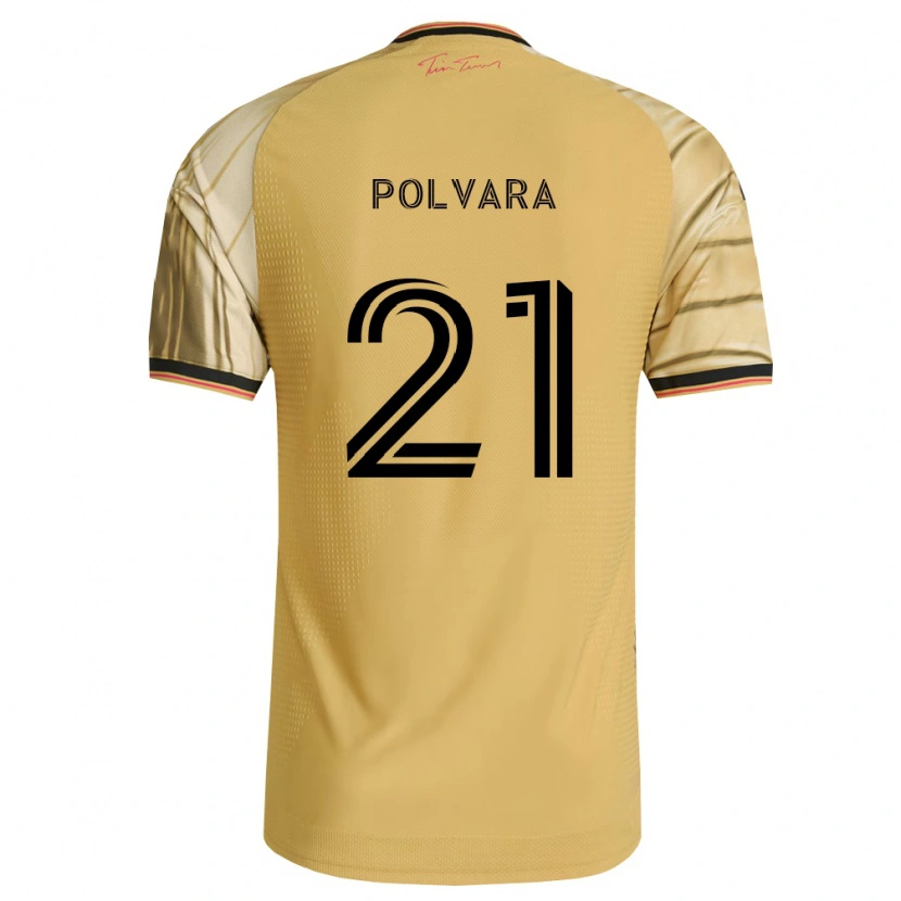 Danxen Kinderen Dante Polvara #21 Bruin Geel Zwart Uitshirt Uittenue 2026/27 T-Shirt België