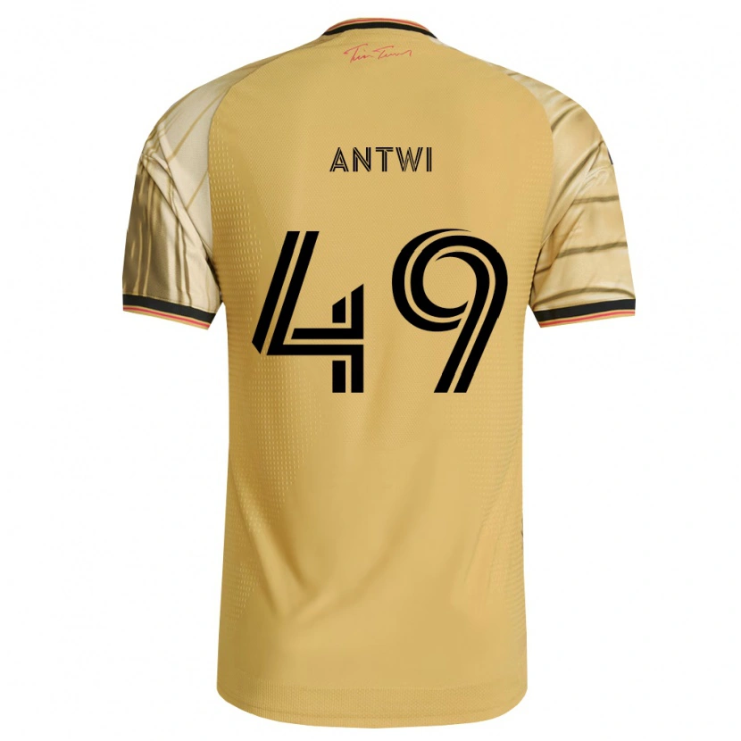 Danxen Kinderen Seth Antwi #49 Bruin Geel Zwart Uitshirt Uittenue 2026/27 T-Shirt België
