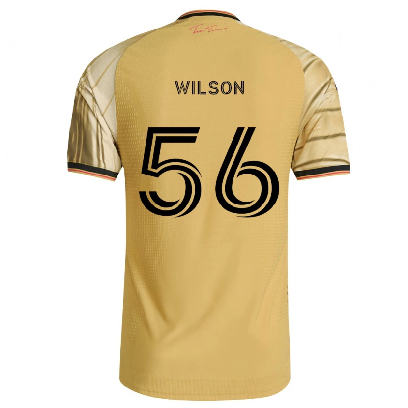 Danxen Kinderen Blake Wilson #56 Bruin Geel Zwart Uitshirt Uittenue 2026/27 T-Shirt België