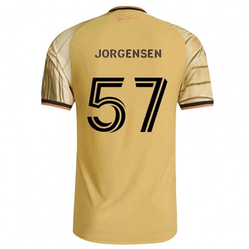 Danxen Kinderen Owen Jorgensen #57 Bruin Geel Zwart Uitshirt Uittenue 2026/27 T-Shirt België