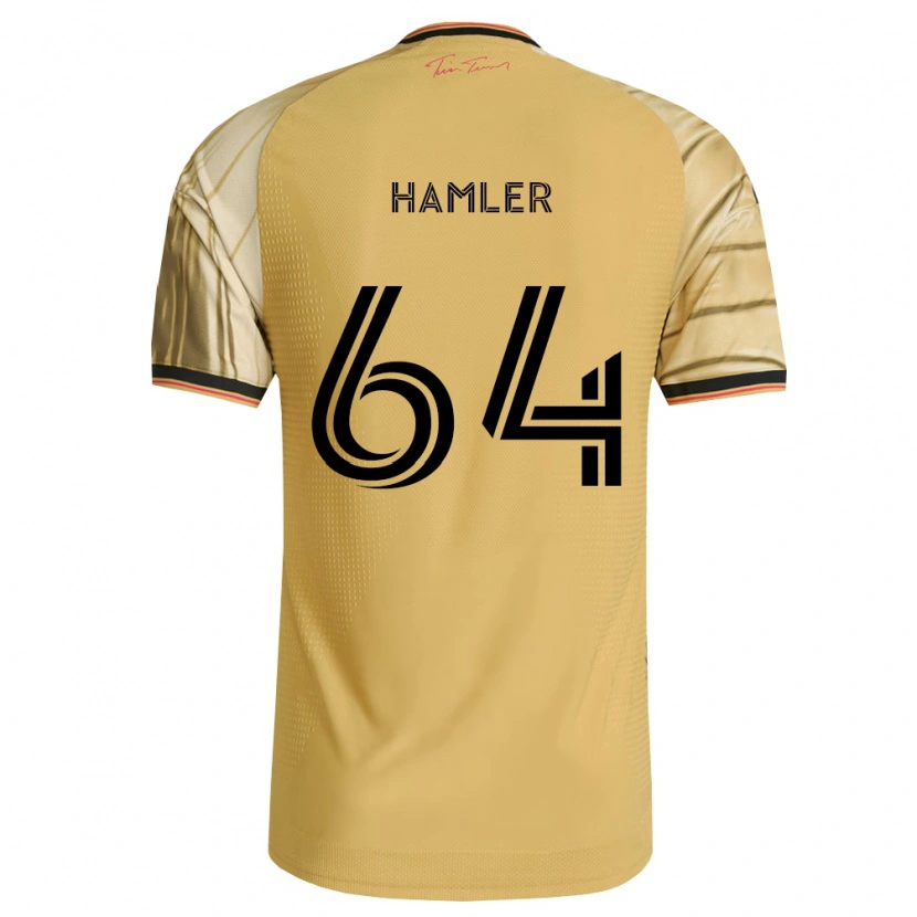 Danxen Kinderen Cobe Hamler #64 Bruin Geel Zwart Uitshirt Uittenue 2026/27 T-Shirt België