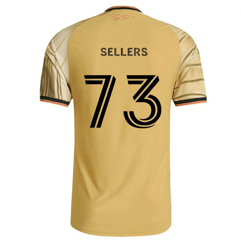 Danxen Kinderen Braydon Sellers #73 Bruin Geel Zwart Uitshirt Uittenue 2026/27 T-Shirt België