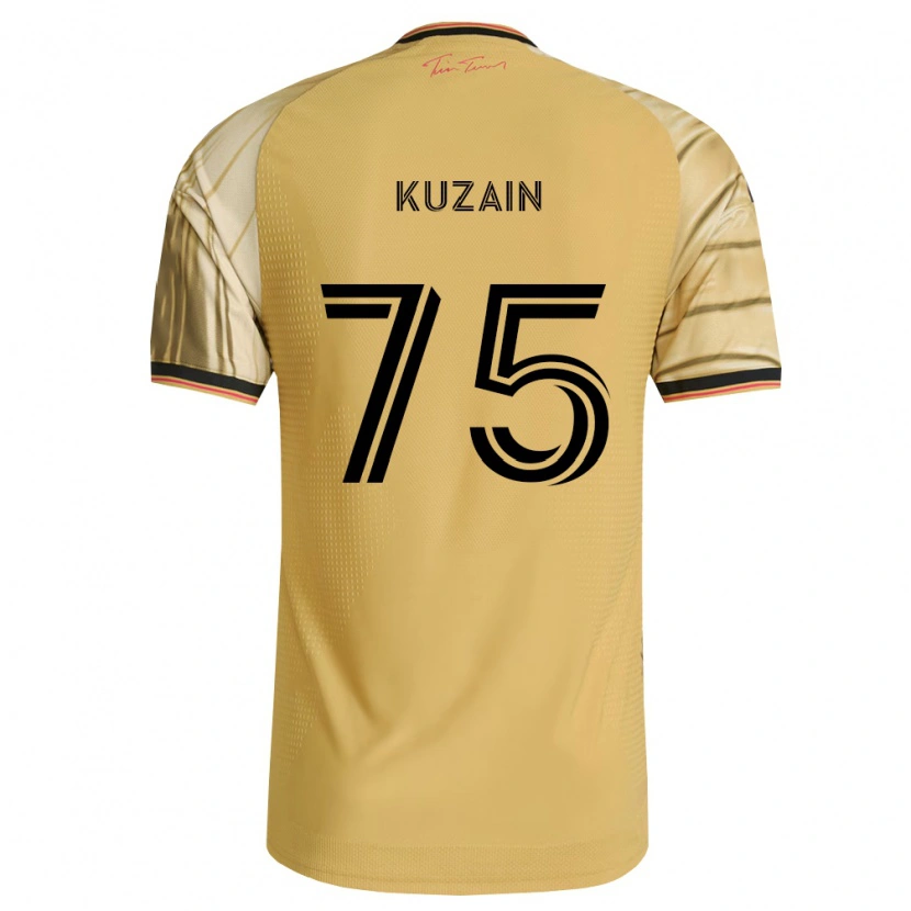 Danxen Kinderen Wan Kuzain #75 Bruin Geel Zwart Uitshirt Uittenue 2026/27 T-Shirt België