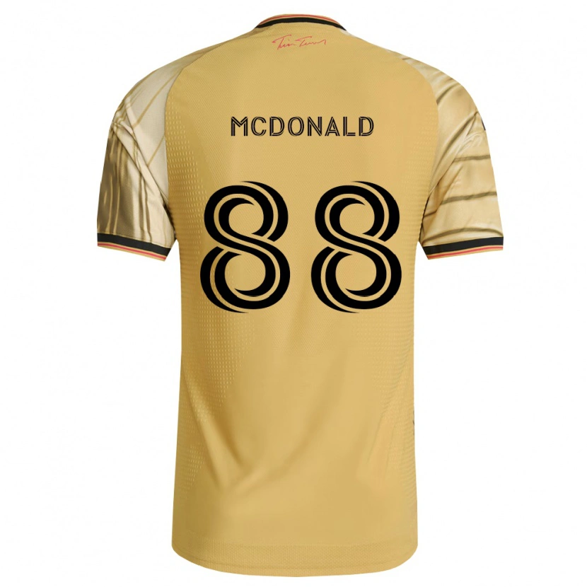 Danxen Kinderen Patrick Mcdonald #88 Bruin Geel Zwart Uitshirt Uittenue 2026/27 T-Shirt België