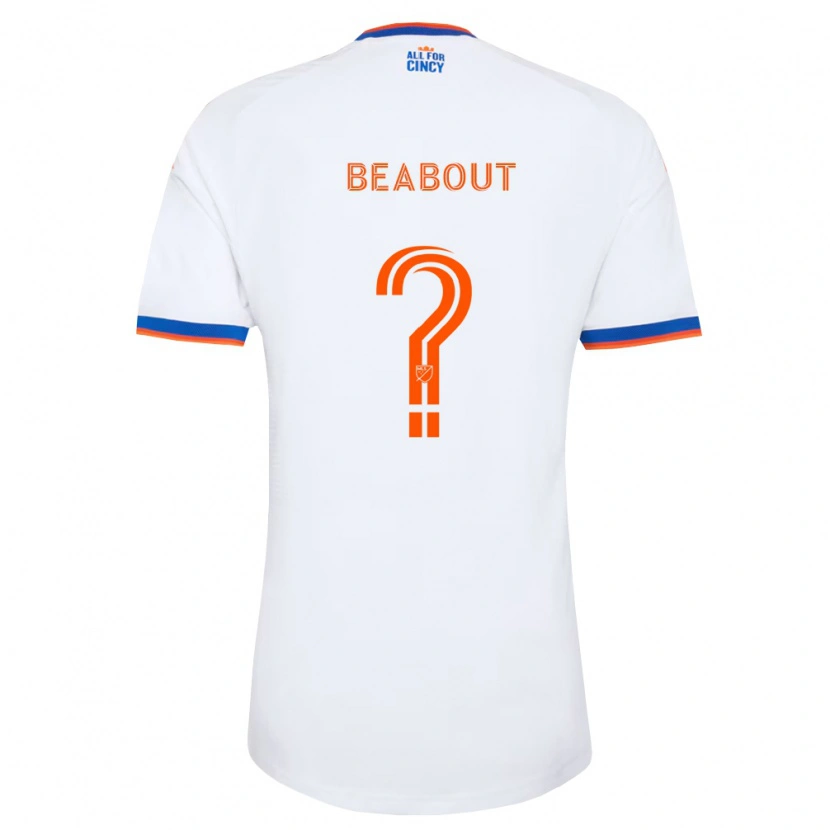 Danxen Kinderen Oli Beabout #0 Wit Marineblauw Oranje Uitshirt Uittenue 2026/27 T-Shirt België