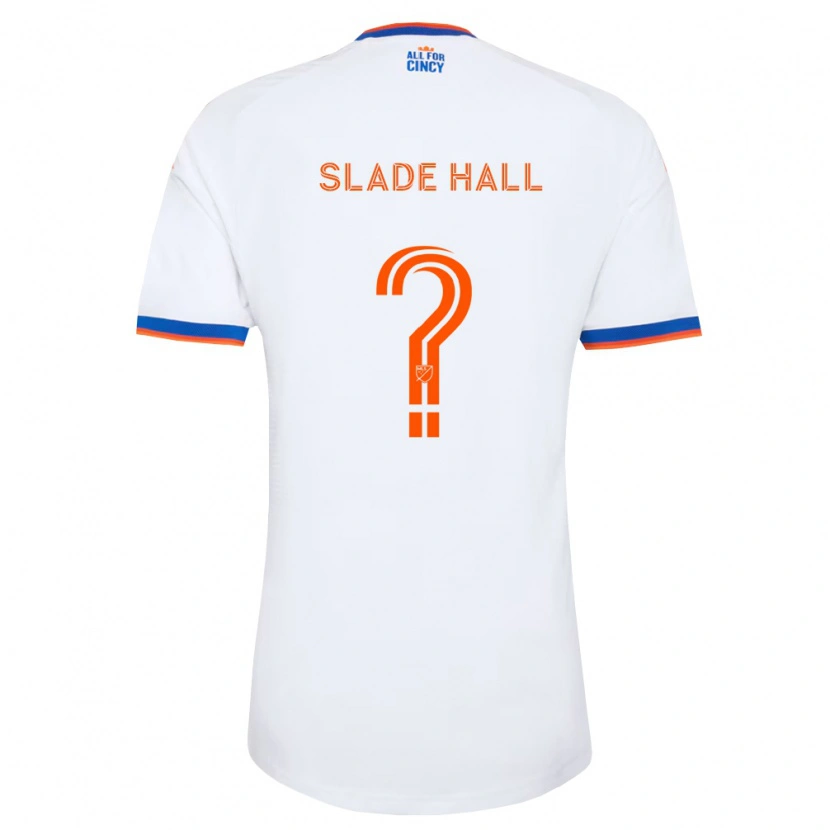 Danxen Kinderen Slade Hall #0 Wit Marineblauw Oranje Uitshirt Uittenue 2026/27 T-Shirt België