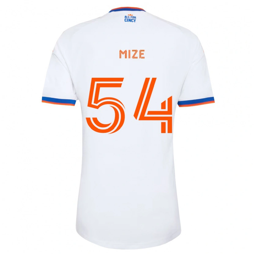 Danxen Kinderen Jack Mize #54 Wit Marineblauw Oranje Uitshirt Uittenue 2026/27 T-Shirt België
