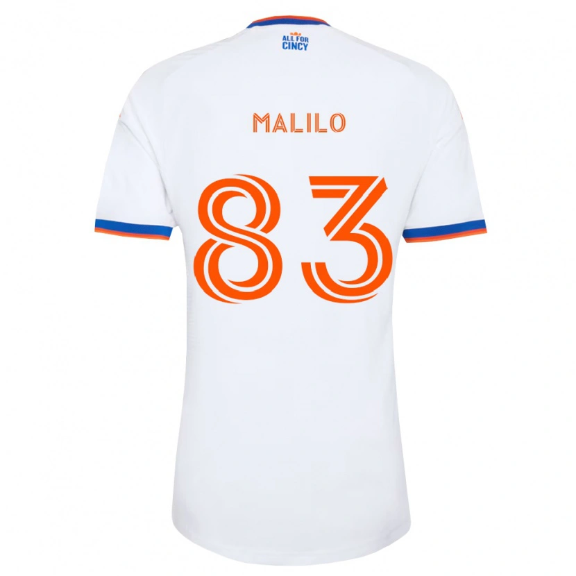 Danxen Kinderen Chance Malilo #83 Wit Marineblauw Oranje Uitshirt Uittenue 2026/27 T-Shirt België