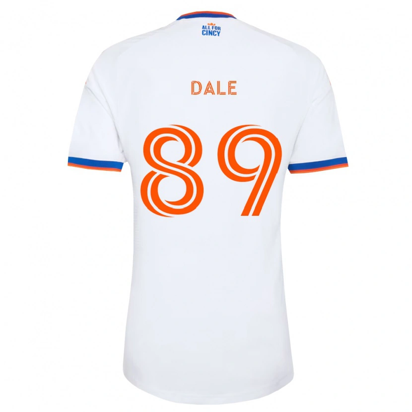 Danxen Kinderen Connor Dale #89 Wit Marineblauw Oranje Uitshirt Uittenue 2026/27 T-Shirt België