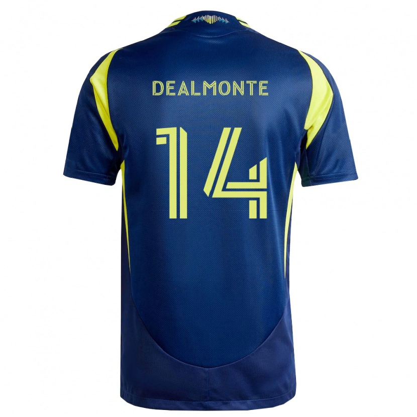 Danxen Kinderen Charly Dealmonte #14 Geel Marineblauw Uitshirt Uittenue 2026/27 T-Shirt België