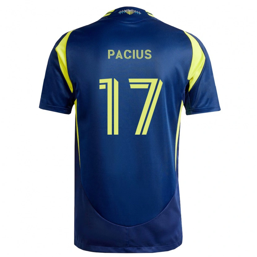 Danxen Kinderen Woobens Pacius #17 Geel Marineblauw Uitshirt Uittenue 2026/27 T-Shirt België