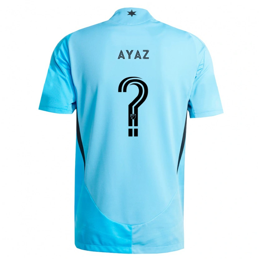 Danxen Kinderen Luke Ayaz #0 Lichtblauw Zwart Uitshirt Uittenue 2026/27 T-Shirt België