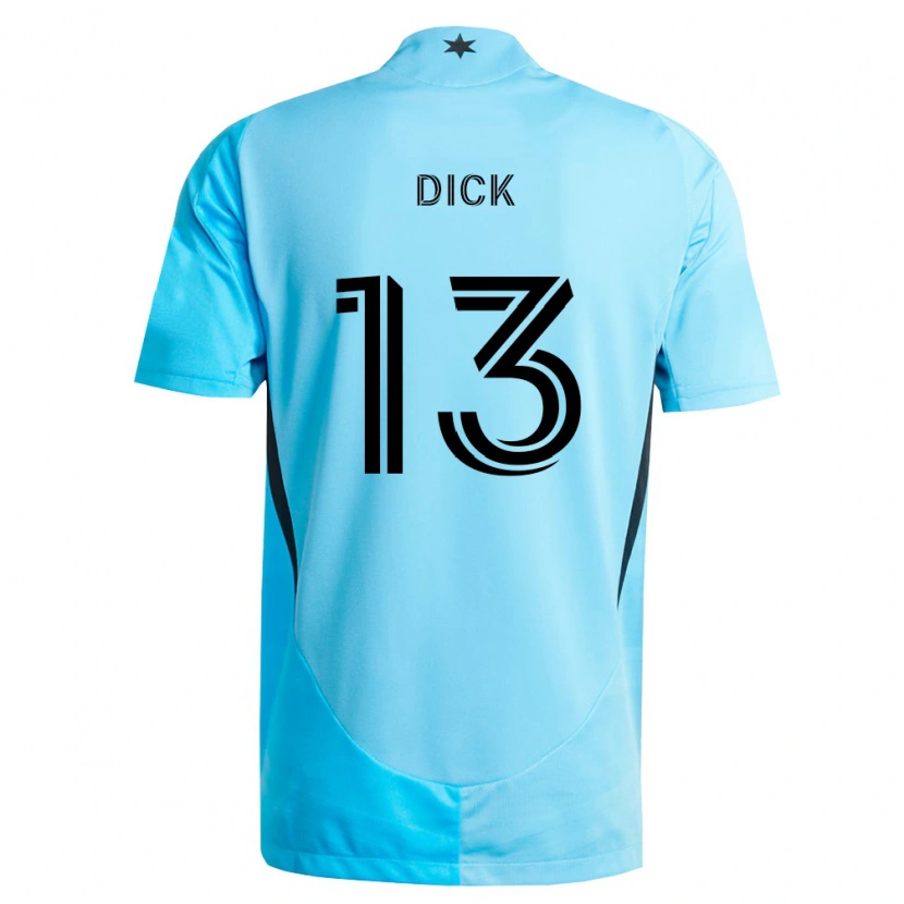 Danxen Kinderen Eric Dick #13 Lichtblauw Zwart Uitshirt Uittenue 2026/27 T-Shirt België