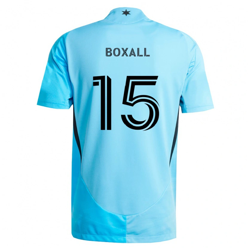 Danxen Kinderen Michael Boxall #15 Lichtblauw Zwart Uitshirt Uittenue 2026/27 T-Shirt België