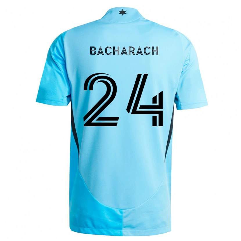 Danxen Kinderen Hugo Bacharach #24 Lichtblauw Zwart Uitshirt Uittenue 2026/27 T-Shirt België